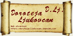Doroteja Ljukovčan vizit kartica